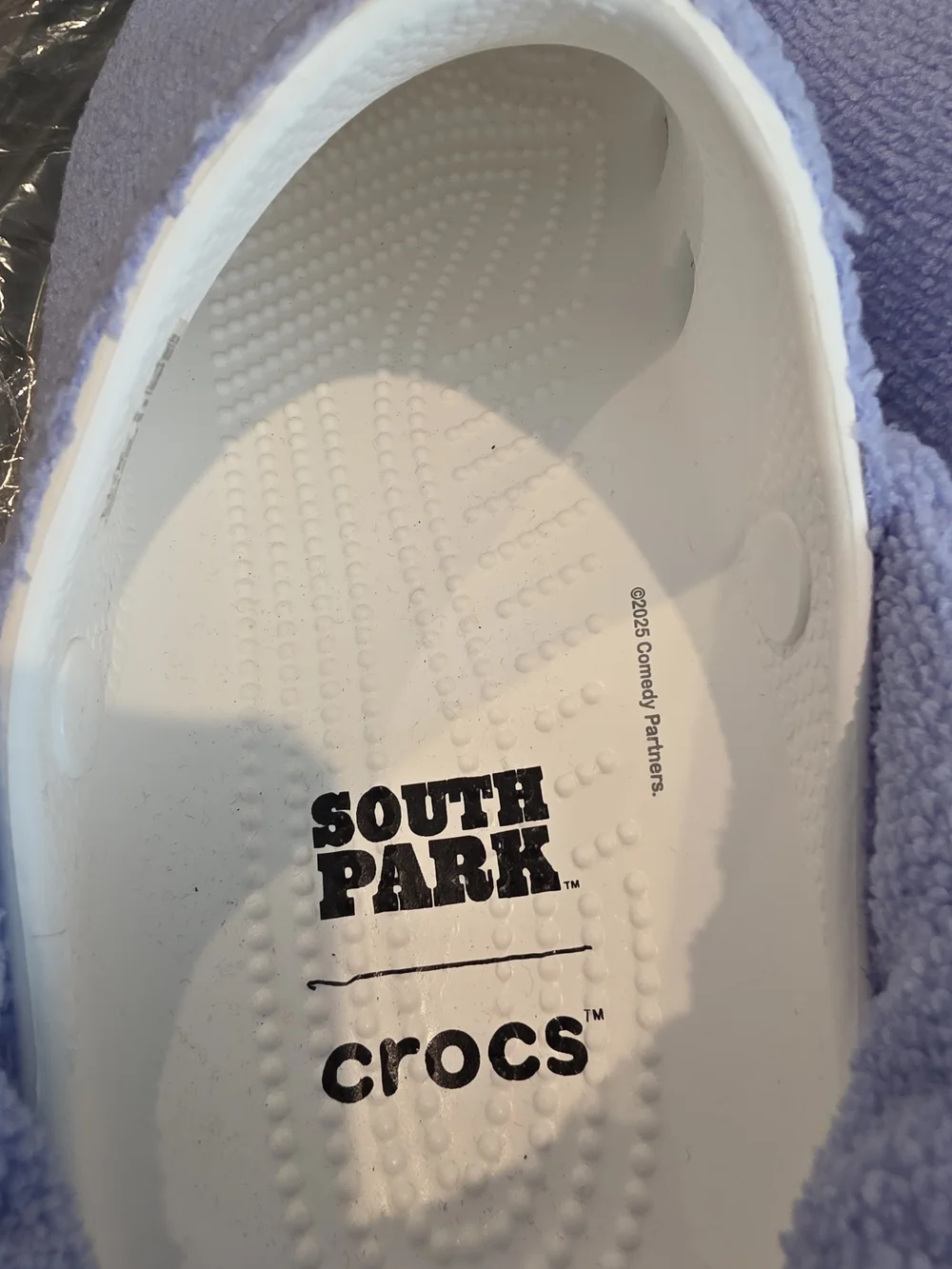 CROCS Purple Terry Cloth Character Clogs